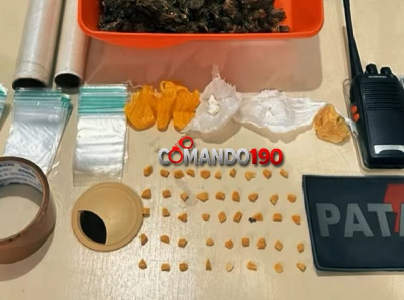 PATAMO prende foragido da Justiça e apreende grande quantidade de drogas em residência em Ji-Paraná