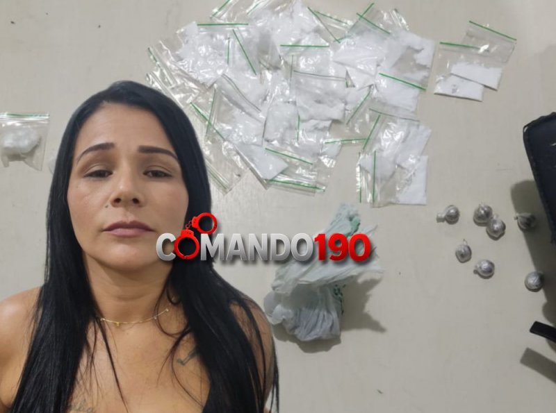 Mulher é presa por tráfico de drogas na madrugada de sábado em Ji-Paraná