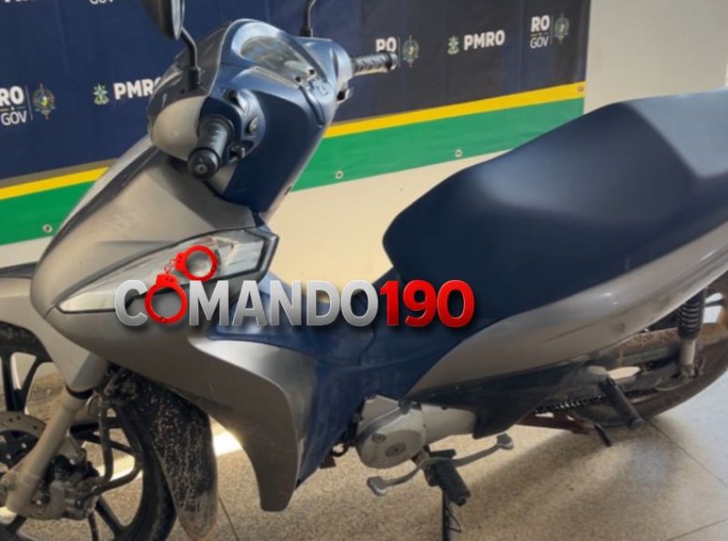 Motocicleta furtada é recuperada e suspeito confessa crime após diligências da PM