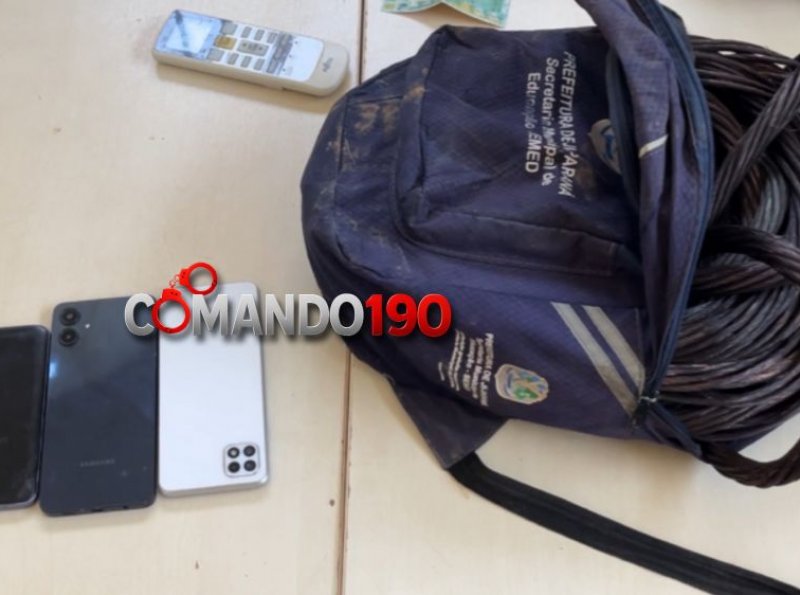Furto de R$ 20 mil em cabos: quatro suspeitos é presa em flagrante em Ji-Paraná