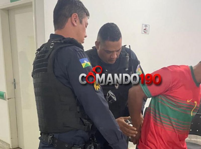 Prisão de foragido em UPA mobiliza a Polícia Militar em Ji-Paraná