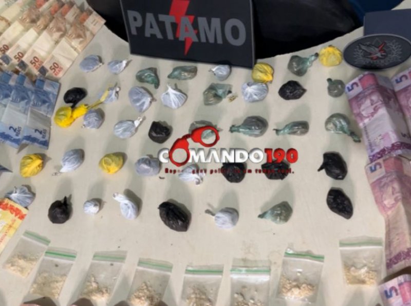 PATAMO prende suspeito e apreende drogas em operação no Bosque dos Ipês