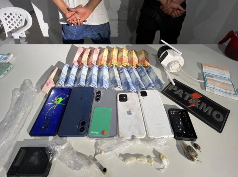PATAMO apreende drogas, celulares, munições e dinheiro durante operação em Presidente Médici
