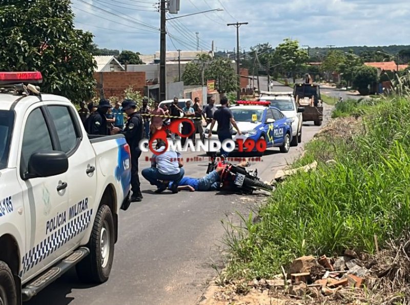 Homicídio em Ji-Paraná: Motociclista é alvejado com três tiros no bairro Copas Verdes