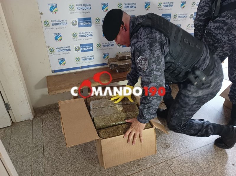 Polícia Militar Realiza Apreensão de 81 kg de maconha em Ji-Paraná