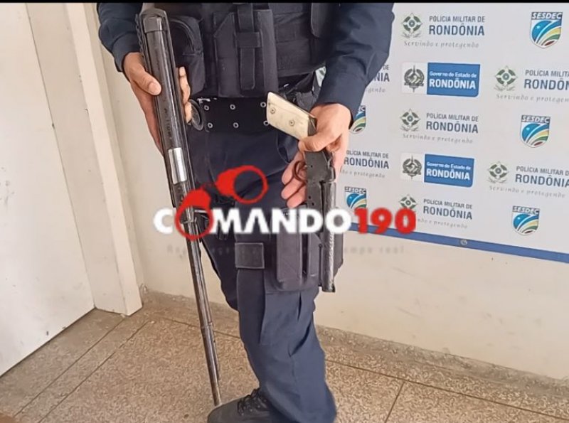 Ação Policial Resulta na Apreensão de Armas e Detenção de Menor em Ji-Paraná 