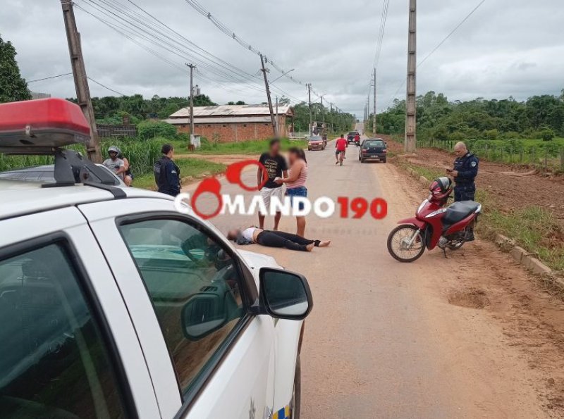 Mulher Sofre Queda Após Passar por Quebra-Mola em Ji-Paraná