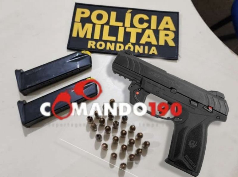 Abordagem Policial na Rua Teresina Resulta na Apreensão de Arma de Fogo em Ji-Paraná