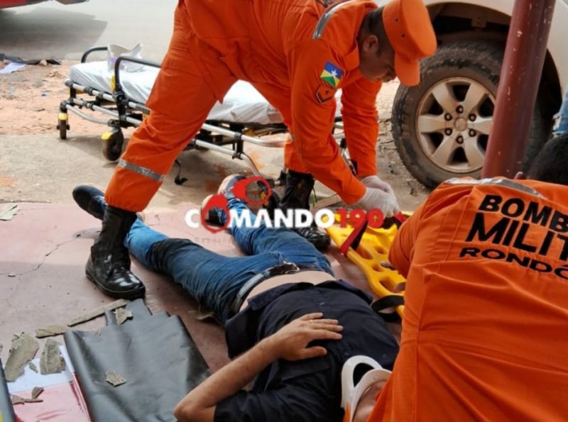 Homem cai do telhado enquanto realizava manutenção em Ji-Paraná