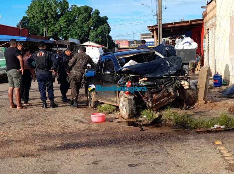 Tenente da PM morre em grave acidente de trânsito em Porto Velho, neste domingo