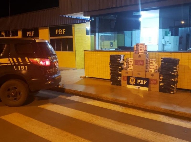 Carga com 9 mil maços de cigarro é apreendida em carreta na BR-364