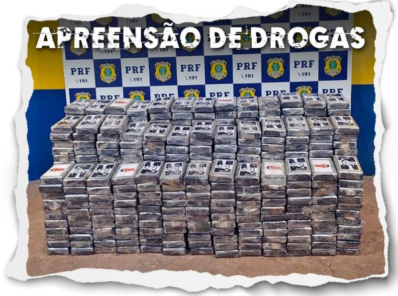 Maior apreensão de cocaína feita pela PRF em sua história em Rondônia no total, 609 KG da droga